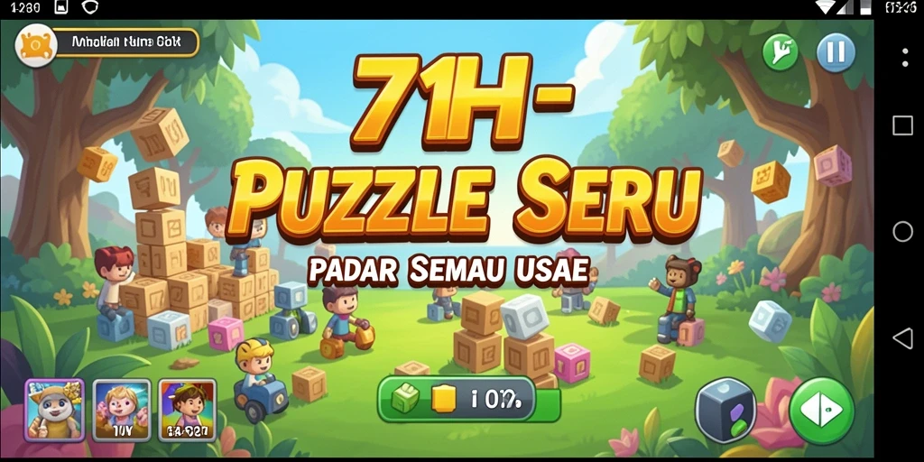 Tampilan gameplay puzzle yang menarik dan menantang di 71H.