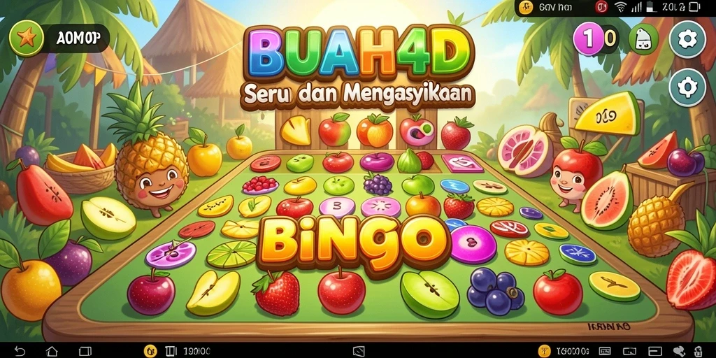 Tampilan gameplay BUAH4D yang menarik dan penuh warna.