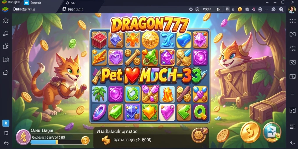 Gameplay seru dalam <strong>DRAGON777</strong> yang menampilkan kombinasi batu permata.