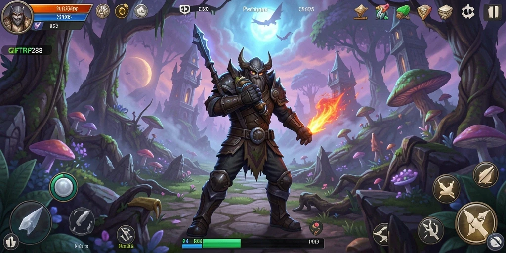 Gameplay GIFTRP288 menampilkan petualangan seru di dunia fantasi.