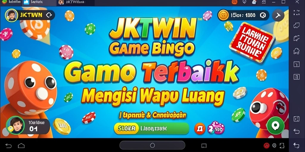 Screenshot gameplay JKTWIN menampilkan suasana permainan Bingo yang seru.