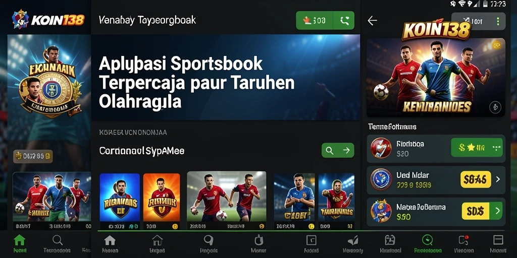 Tampilan gameplay menarik dari aplikasi KOIN138 Sportsbook.