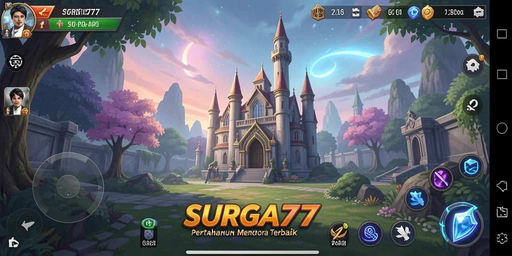 Tampilan gameplay menakjubkan dengan strategi menara yang menarik.