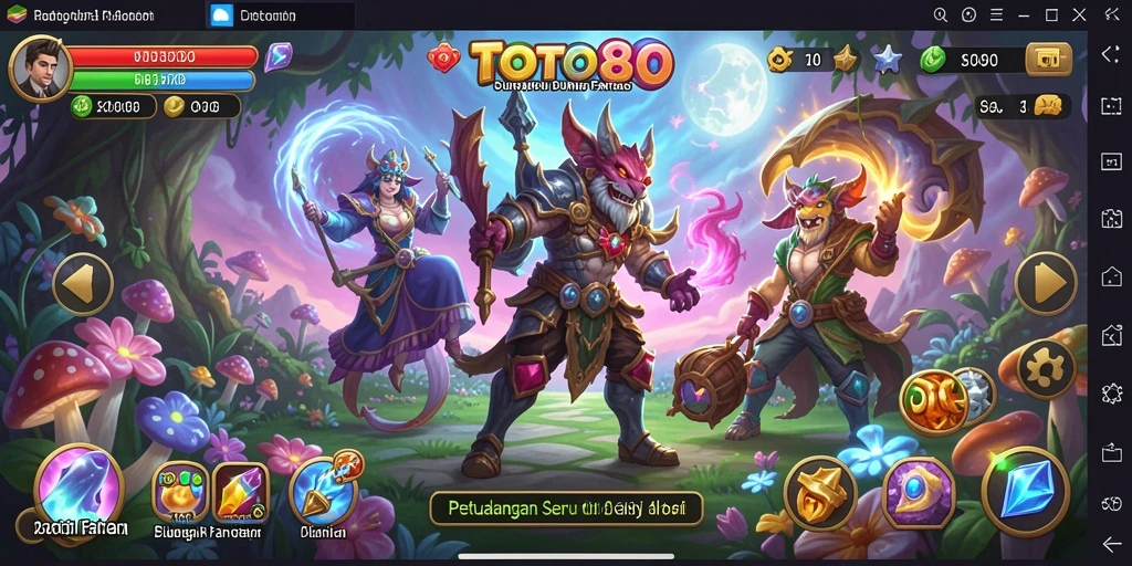 Gameplay mendebarkan di dunia fantasi TOTO80.