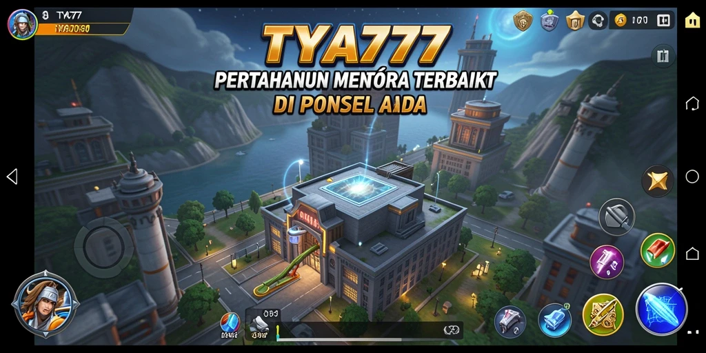 Tampilan gameplay TYA777 yang mendebarkan dalam mode Tower Defense.