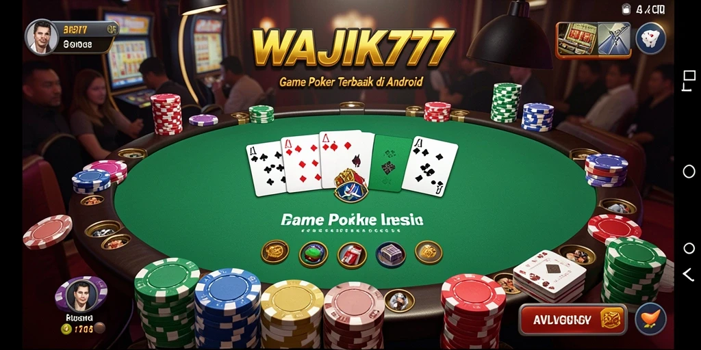 Gameplay Poker seru dalam WAJIK777, penuh strategi dan keseruan.