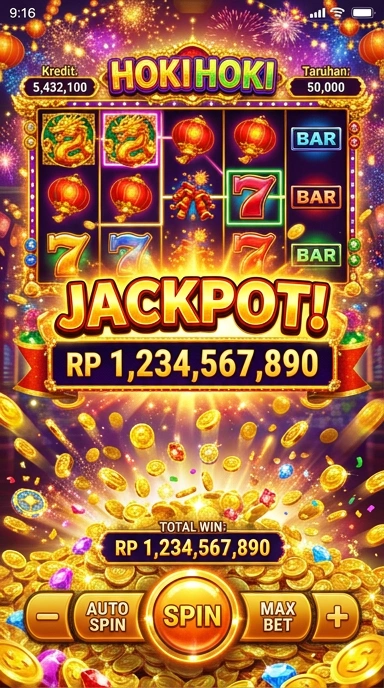 Halaman utama aplikasi hokihoki dengan daftar aplikasi terbaru.